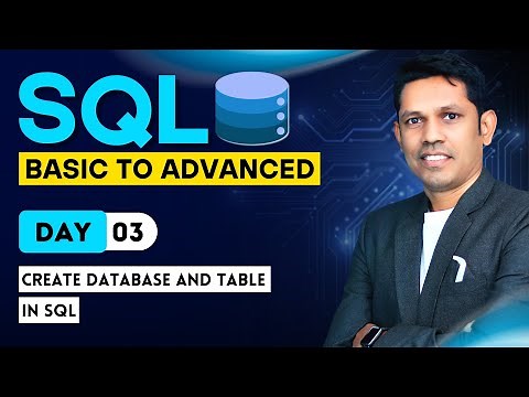 SQL from basic to Advanced | Create Database and Table in SQL - Day - 3