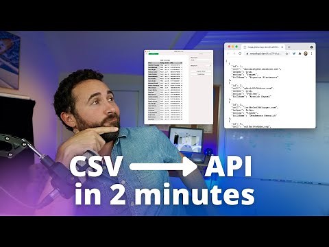 How to generate an API from a CSV file in 2 minutes