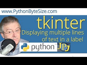 Displaying multiple lines of text in a Python tkinter label