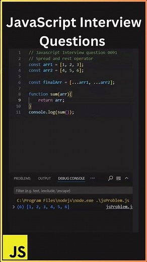 Rest and Spread Operators in JavaScript | #coding #javascript #dsa