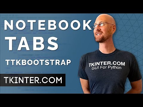 Notebook Tabs with TTKBootstrap - Tkinter TTKBootstrap 12