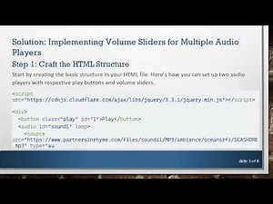 Create a Volume Slider for Every Audio Player in HTML5 and JavaScript