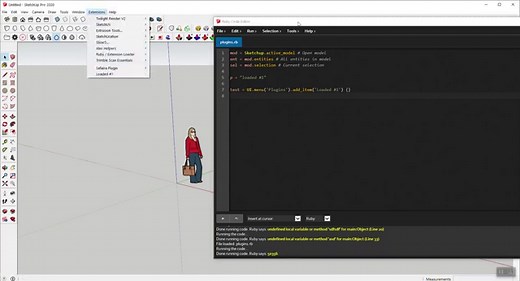 SketchUp Ruby Code Editor • [as]