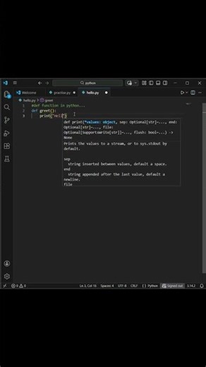 Python def function | Day 38