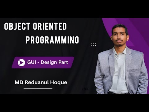 GUI - Design Part in Java || MD Reduanul Hoque