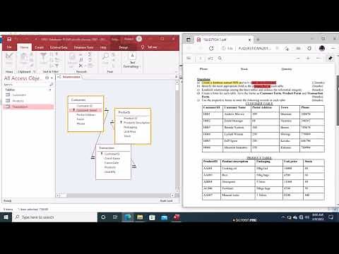 Ms Access Database Practical Exam: Episode 1 | MIS Database