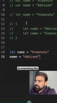 let vs const Explained in 60 Seconds#coding #frontendcourse #javascript #reactjs #react #python