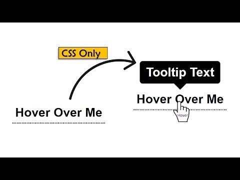 Create Tooltip Using HTML And CSS Only | Display Tooltip On Hover
