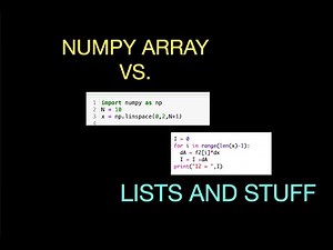 Python: numpy arrays vs. lists