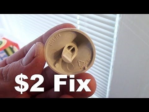 $2 Fix for Broken Dryer Knobs - GE, Whirlpool, Kenmore, Hotpoint