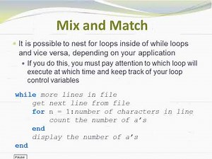 Nested loops in MATLAB-Part-6 | MATLAB Solutions