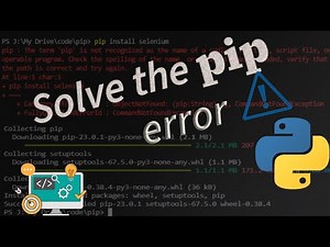 How to solve pip error while installing python module | fix pip error