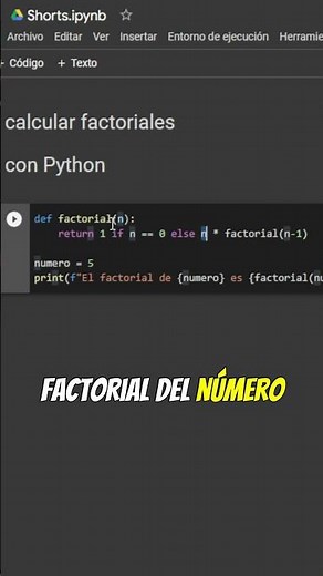 How to calculate Factorial with Recursive Functions 🔄 (Python)