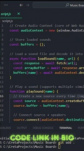 I built a (launchpad-style) DRUMPAD using JavaScript 🎧