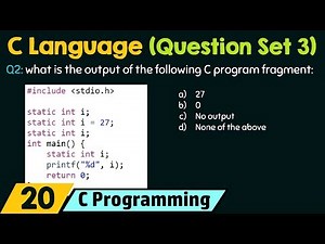 C Programming (Important Questions Set 3)