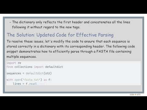 How to Effectively Parse FASTA Files in Python