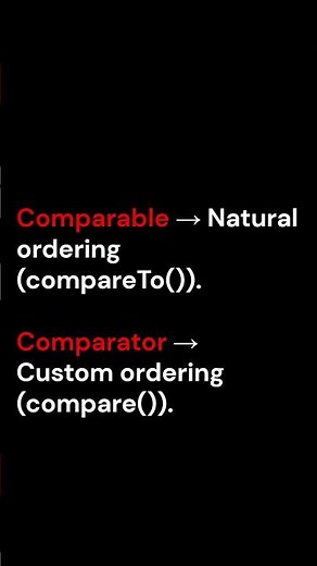 Comparable vs Comparator in Java 🤔🔥 | Java Interview Question | Java Shorts 🚀