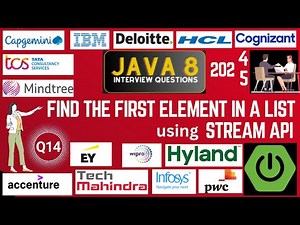 Java 8 Stream API Interview Questions: Find the First Element in a List in Java 8 Stream API