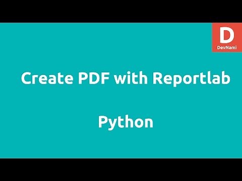 Create PDF with Python ReportLab