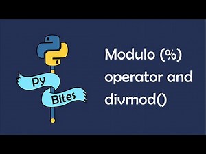 Python's modulo operator and divmod built-in function