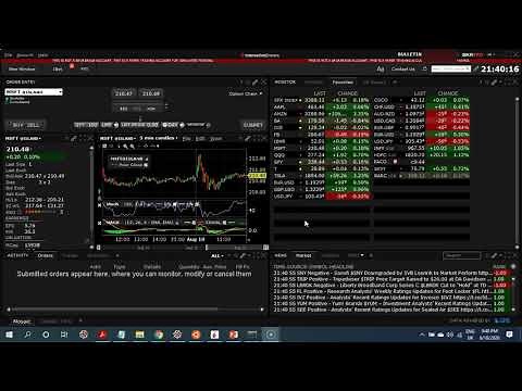 Algorithmic Trading on Interactive Brokers Platform