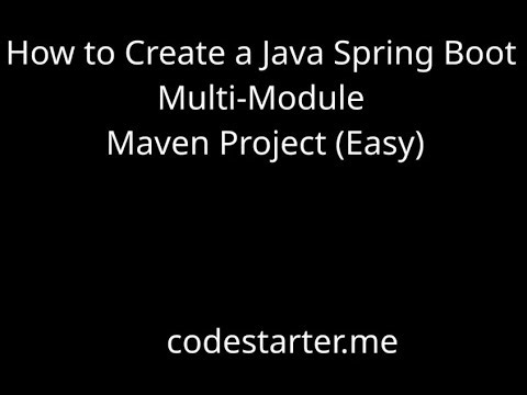 Multi Module - Java Spring Boot Maven project
