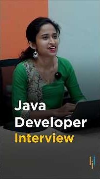 🔥Java Developer Interview #shorts #simplilearn