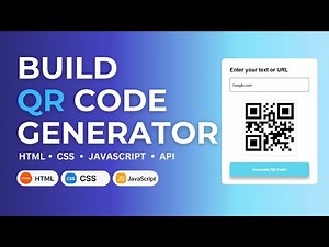 How to Create a QR Code Generator with HTML, CSS, JavaScript, and QR Code API