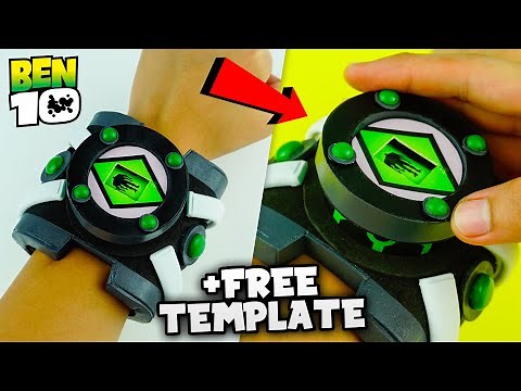 How To Make Ben 10 Classic Omnitrix with Functional Alien Interface +FREE TEMPLATE | Cardboard DIY
