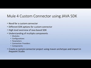 Mule 4 Custom Connector - Part 1