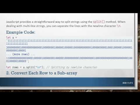 How to Split a String into a 2D Array in JavaScript
