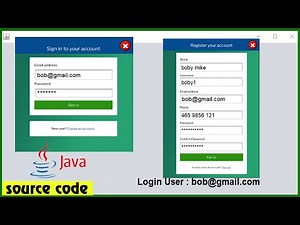 Java Login and Register Swing Tutorial | java for beginners