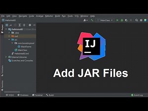 Add JAR files to IntelliJ IDEA 2021