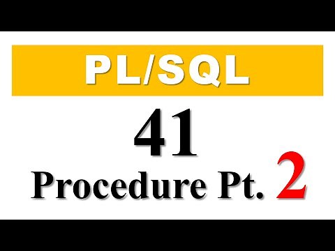 PL/SQL tutorial 41: How To Create PL/SQL Stored Procedure Without Parameters in Oracle Database