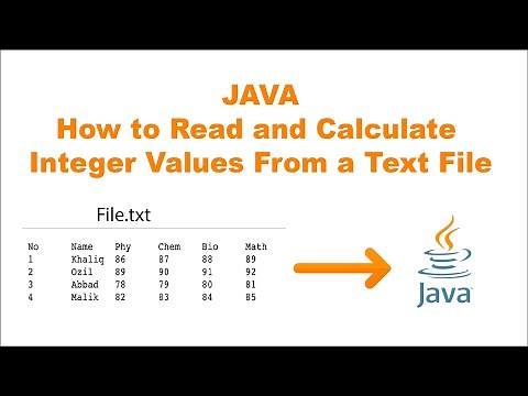 JAVA-How to Read and Calculate Integer Values From a Text File In Java + Source Code