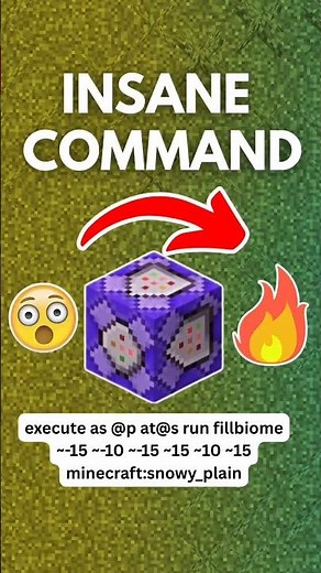 Change Grassblock 😍 Minecraft Commands 💀pt.31 #minecraft #shorts