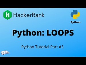 Python tutorial #4 || Python Loops - HackerRank solution