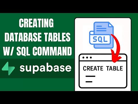How to Create a Table in Supabase with SQL Commands