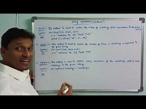 String Handling (find, count & replace) in Python | PART-II | Python Strings | Telugu