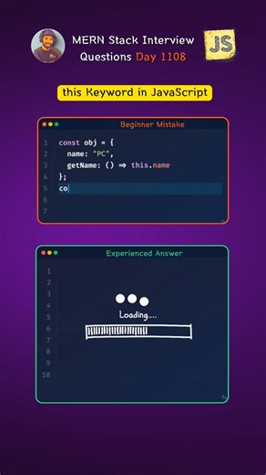Arrow function in JavaScript || This keyword #coding #shorts