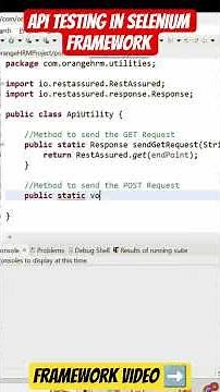API testing in selenium framework | Rest assured framework