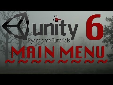 Main Menu! How to make a Horror Game 6 Unity 3D.
