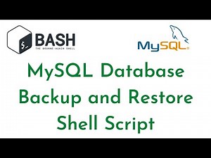 How to take MySQL Database Backup using Shell Script | Restore MySQL Database using Shell Script