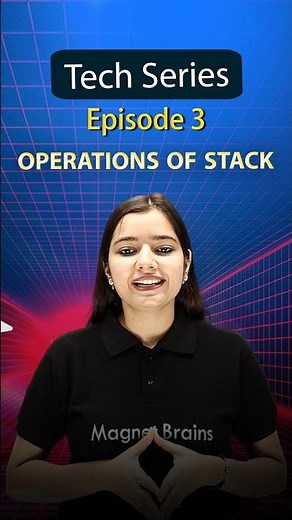 🎬 Tech Series Episode: 3 | Stack Operations in Data Structures Explained!