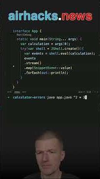 Evaluating Formulas and Syntax Error Handling with JShell #java #shorts #coding #airhacks