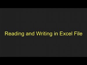 Complete course on how to read and write in Excel using JAVA