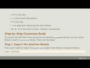Converting ISO Date/Time to yyyymmdd Format in Python