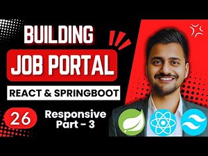 Job Portal Website Using React and Springboot | Part 26 | Responsive Design - III