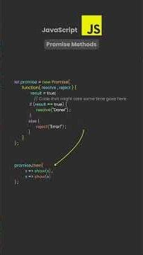 JavaScript Promise Methods