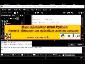 Bien démarrer avec Python - Partie 2 : Effectuer des opérations avec les vecteurs